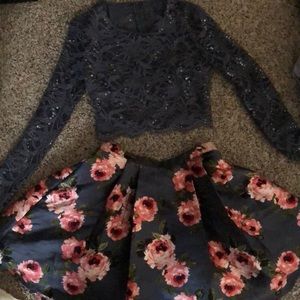 2 piece homecoming dress